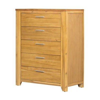 NicBex Dresser for Bedroom,Chest of Drawers with White Metal Handles Design,Storage Dressers for Bedroom