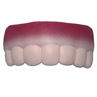Multipet Squeaking Vinyl Teeth Dog Toy, 4"/One Size, Red/White
