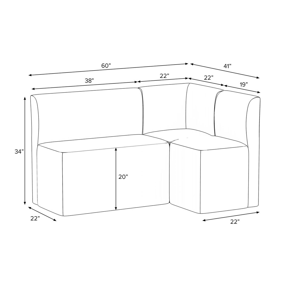3pc Cora Dining Set - Threshold™ - thumbnail 4