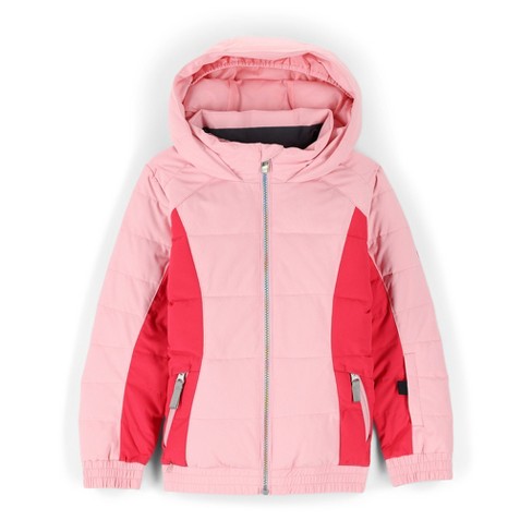 Spyder Girls Zadie Insulated Pink/Blue Ski Jacket $189, Size: 14