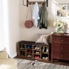 Shoe Storage Bench Shoes Organize with 10 Cushion and Cushion Seat - 2 of 4