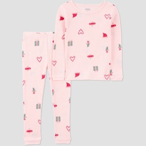 Carter's Just One You® Toddler 2pc Christmas Long Sleeve Cotton Pajama Set - 1 of 4