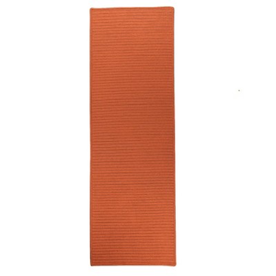 Colonial Mills Reversible Flat-Braid (Rect) Runner - Rust 2'4"x10'