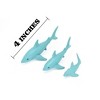 Collectible Wildlife Gifts | Great white Shark, Set of Three,  Rubber Design, Educational, Realistic Figure,  Toy,  Gift,   4 Inches.    F3913 B619 - 2 of 4