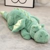 TITQWOP Dinosaur Plush Toy Pillow, Cute Stuffed Animal Toys, Soft Long Dinosaur Body Pillow Gift for Kids Boys Girls 28inch - 2 of 4