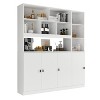 Famapy Combination Living Room Display Cabinet Tempered Glass Display Cabinet Storage Solutions - 2 of 4