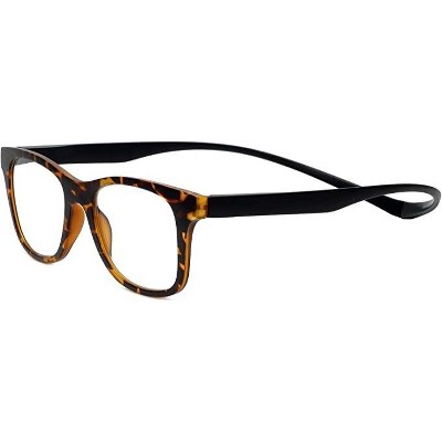 Magz Astoria Magnetic Front Connecting Reading OR Blue Light Glasses OR Transition Photochromic in Tortoise Havana Brown