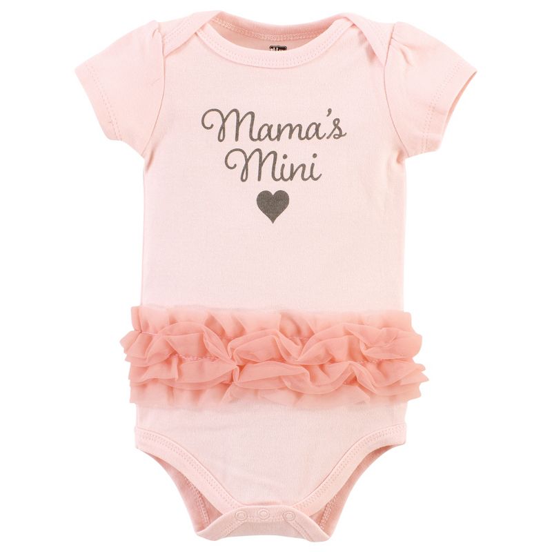Hudson Baby Infant Girl Cotton Bodysuits, Mamas Mini Tutu, 3 of 6