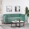 Richland Modern Glam Velvet Channel Stitch 3 Seater Sofa - Christopher Knight Home - 2 of 4