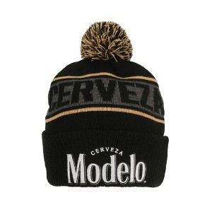 Modelo Cerveza Black Cuff Beanie - 1 of 4