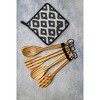 Evideco French Home Goods Chef's 100% Cotton Pot Holder - Heat Resistant Quilted Design, Ideal for Cooking & Baking Protection - 2 of 4