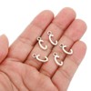 Unique Bargains Metal Bulk Elegant DIY Crafts Jewelry Making Initial Pendant 50 Pcs - 4 of 4