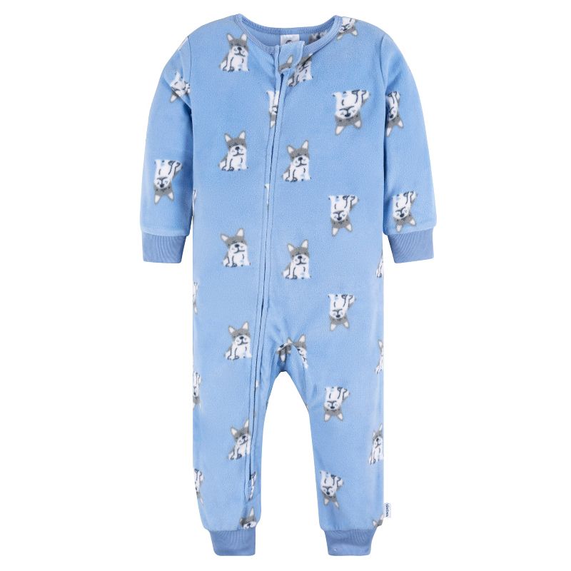 Gerber Baby Boys' Footless Fleece Pajamas, 3-Pack, 4 of 8