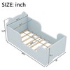 CAVINAS 54"*30" Crib/Toddler Bed for Ages 1-3,Toddler Bed Frame with Slats,Bear Shape Floor Beds for Girls&Boys,Cot Bed with Guardrails - 3 of 4