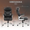 FDW Big and Tall Office Chair 250lbs Executive Office Chair with PU Leather Upholstery and 360-Degree Swivel  for Home Office - 2 of 4