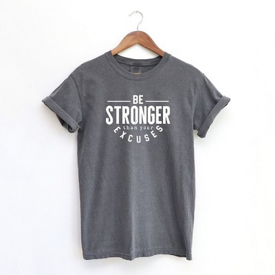 Simply Sage Market Women's Be Stronger Short Sleeve Garment Dyed Tee