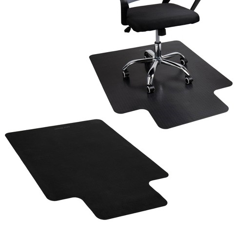 Mind Reader 47.5x35.5 Office Chair Mat Set of 2 Black