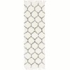 Unique Loom    Hygge Shag Trellis Area Rug - 2 of 4