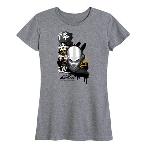 Women's - Avatar: The Last Airbender - Aang Ink Splatter Short Sleeve Graphic T-Shirt - 1 of 4