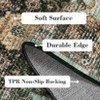 Vintage Area Rug Medallion Floral Print Washable Rugs Non Slip Soft Foldable Throw Rugs for Living Room Bedroom - 4 of 4