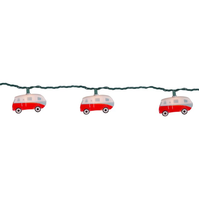 Northlight 10 Count Retro Camper Bus Novelty Summer String Lights, 6 ft Green Wire, 3 of 5