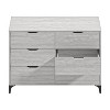 Galano Lilay 6 Drawer Dresser (Interlock) - Dusty Grey Oak - 2 of 4