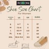 Roxoni Women’s Fuzzy Leopard Print Slippers with Bow – Cozy Plush Indoor House Slides, Soft Memory Foam, Non-Slip Sole Pink X - 3 of 4