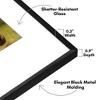 Americanflat Aluminum 11x17 Picture Frame - Use as 8x12 Frame with Mat or Display 11x17 Photo Without Mat - Picture Frames for Wall Display - Black - 3 of 4