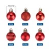 Unique Bargains Shatterproof Home Party Decorative Christmas Tree Hanging Ball Ornaments 36 Pcs - 2 of 4