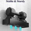Attop Shower Shelves - 4-Pack Adhesive Shower Organizers, Rust-Resistant Metal Shelves, No Drilling Bathroom Organization and Storage, Black - 4 of 4
