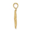 Black Bow Jewelry 14k Yellow Gold 19mm Textured and Cutout Starfish Pendant - 2 of 4