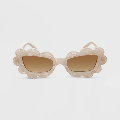 Women's Plastic Geometric Cateye Sunglasses - Wild Fable™ Pink