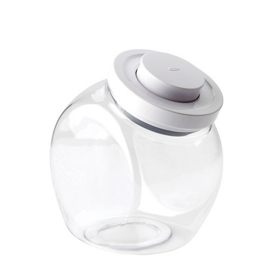 OXO POP 3qt Airtight Cookie Jar: Kitchen Food Storage Canister, Dishwasher-Safe, Silicone & Plastic Lid, White