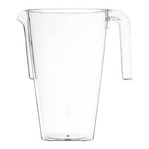 Smarty Had A Party 52 oz. Clear Square Plastic Disposable Pitchers - 24 pcs - 1 of 4