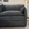 41.73'' Oversized Modular Chenille Armchair, Modern Upholstered Sofa Chair with Deep Seat for Living Room Bedroom-3irtyhousy - 3 of 4