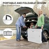 Outdoor Fish Cleaning Table with Dual Sink, Portable Folding Camping Table with Faucet, Sprayer & Grid Rack, Fish Cleaning Station for Outdoor Picnic - 4 of 4