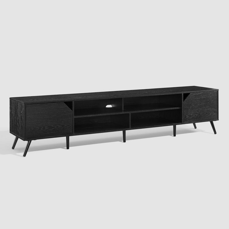 Mid-Century Modern Wide Storage TV Stand for TVs up to 90" - Saracina Home, 4 of 14