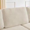 112.6" Corduroy L-Shaped Modular Floor Sectional Sofa Left Chaise - 4 of 4