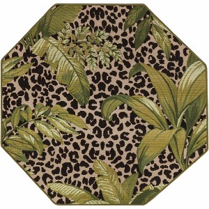 Unique Loom    Outdoor Botanical Andromeda Area Rug - 1 of 4