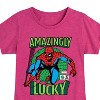 Girls' - Marvel - Spider-man St. Patrick's Day Amazingly Lucky Fitted Short Sleeve Graphic T-Shirt - 2 of 4