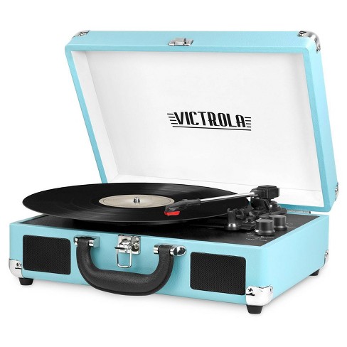 Victrola - Suitcase Turntable With Bluetooth (turquoise) (vinyl) : Target