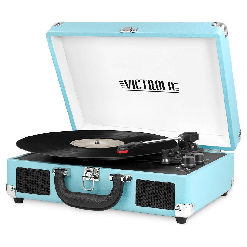 Victrola - Suitcase Turntable With Bluetooth (Turquoise) (Vinyl), 1 of 2