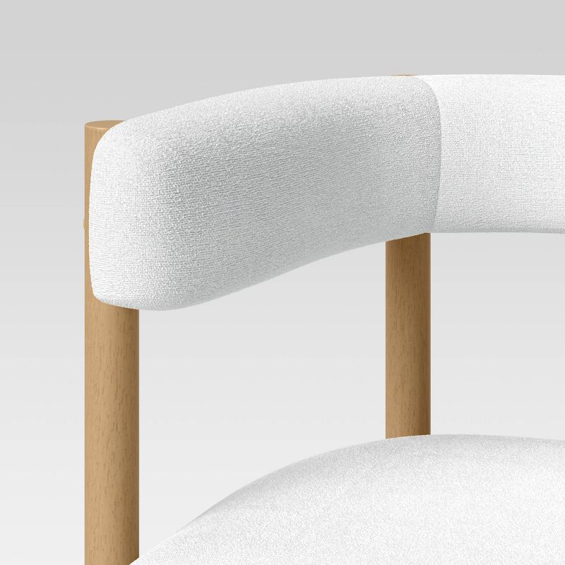 Kenova Upholstered Dining Chair with Wood Dowel Legs Cream - Threshold&#8482;, 6 of 16