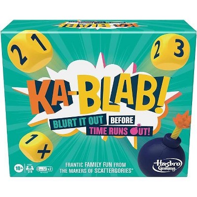 Hasbro Gaming Ka-Blab! Game for Families, Teens and Kids Ages 10 and Up, Family-Friendly Party Game for 2-6 Players, from The Makers of Scattergories