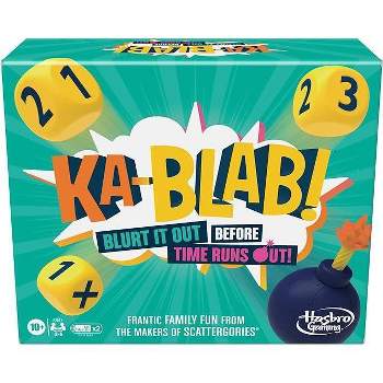 Hasbro Gaming Ka-Blab! Game for Families, Teens and Kids Ages 10 and Up, Family-Friendly Party Game for 2-6 Players, from The Makers of Scattergories