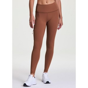 Avalanche Outdoor Zip Pocket Legging, Full Length Squat Proof Leggings for Hiking, Workouts, Loungewear - 1 of 4