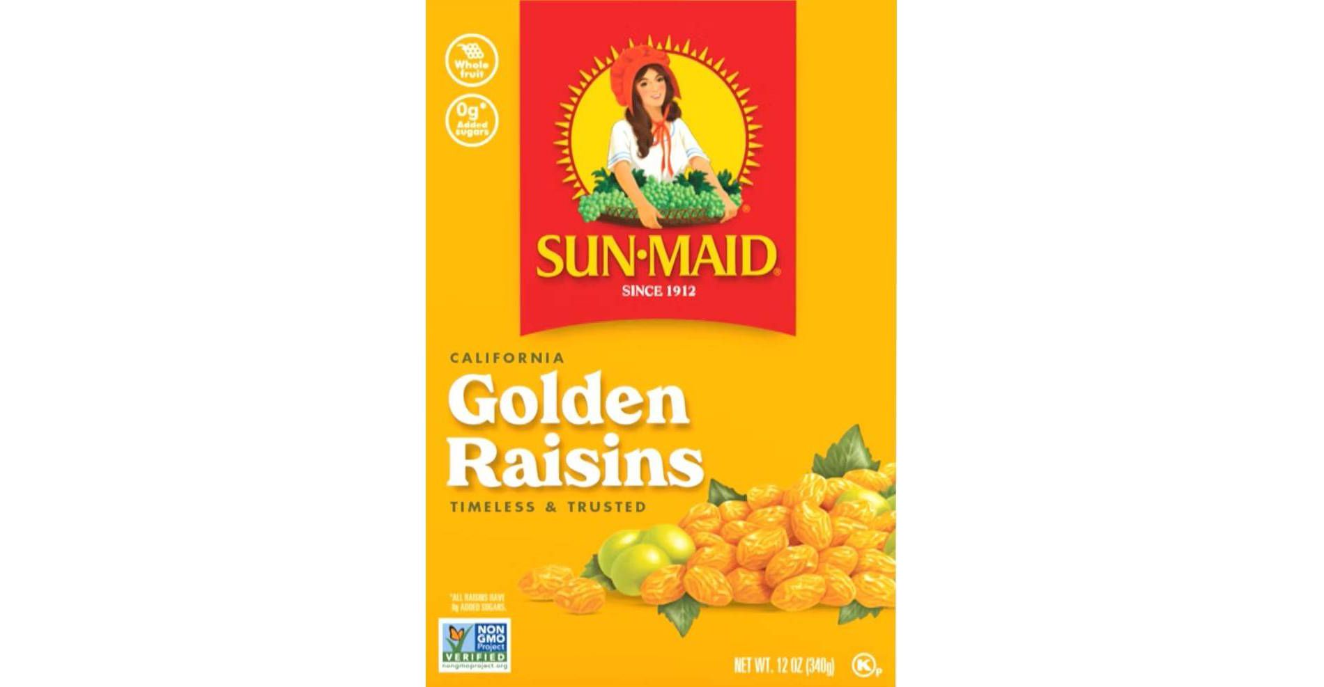 Sun-Maid California Golden Raisins Bag In a Box - 12oz