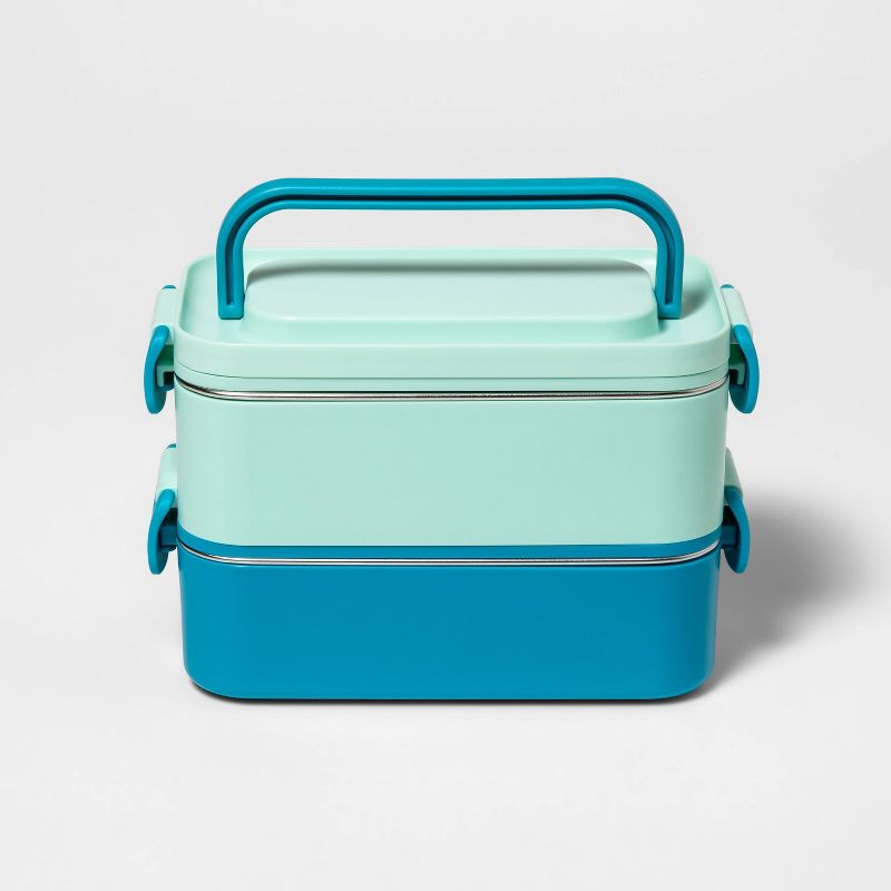 Stainless Steel Bento Box Teal - Sun Squad&#8482;, 1 of 4
