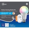 Ge Cync Reveal Smart Full Color Light Bulb With Smart Indoor Plug Bundle :  Target