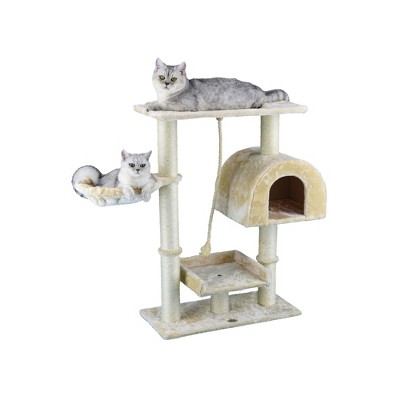 Go Pet Club 36" Cat Tree House Condo with Rope F16 - Beige